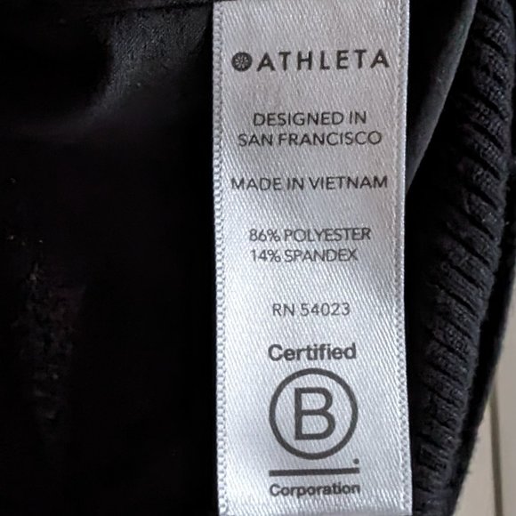 Athleta Zephyr Crop Tee, Black, Size XS - Picture 5 of 6